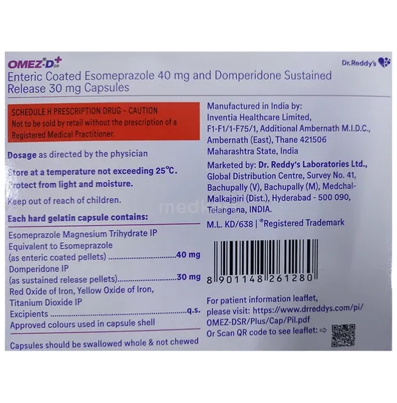 omez d sr capsule 15's